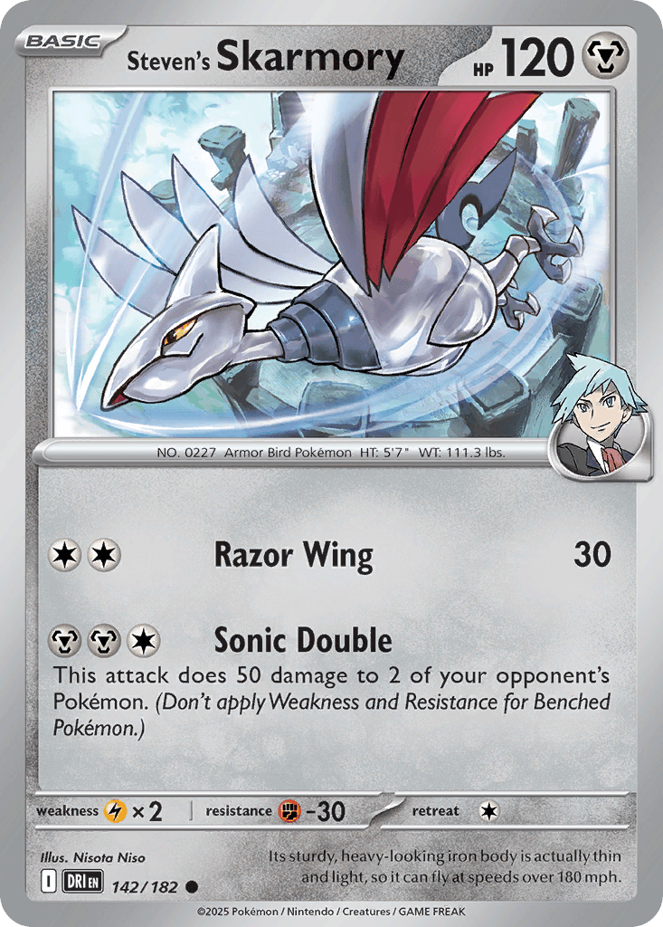 Steven's Skarmory, 142/182, Standard
