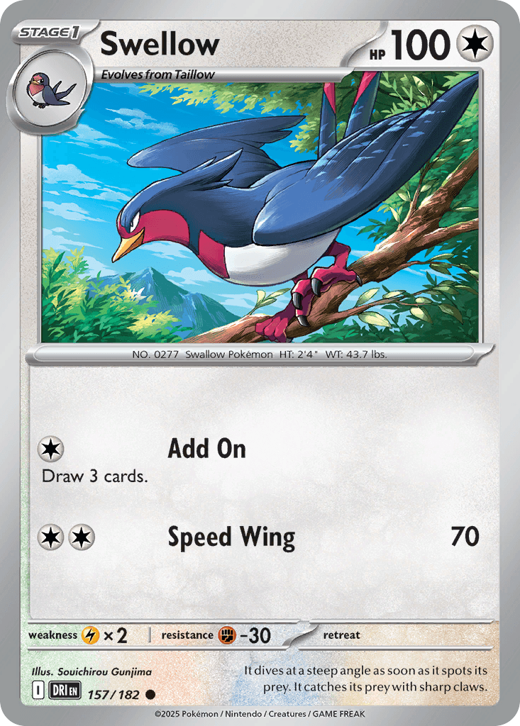 Swellow, 157/182, Standard