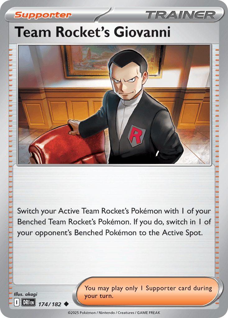Team Rocket's Giovanni, 174/182, Standard