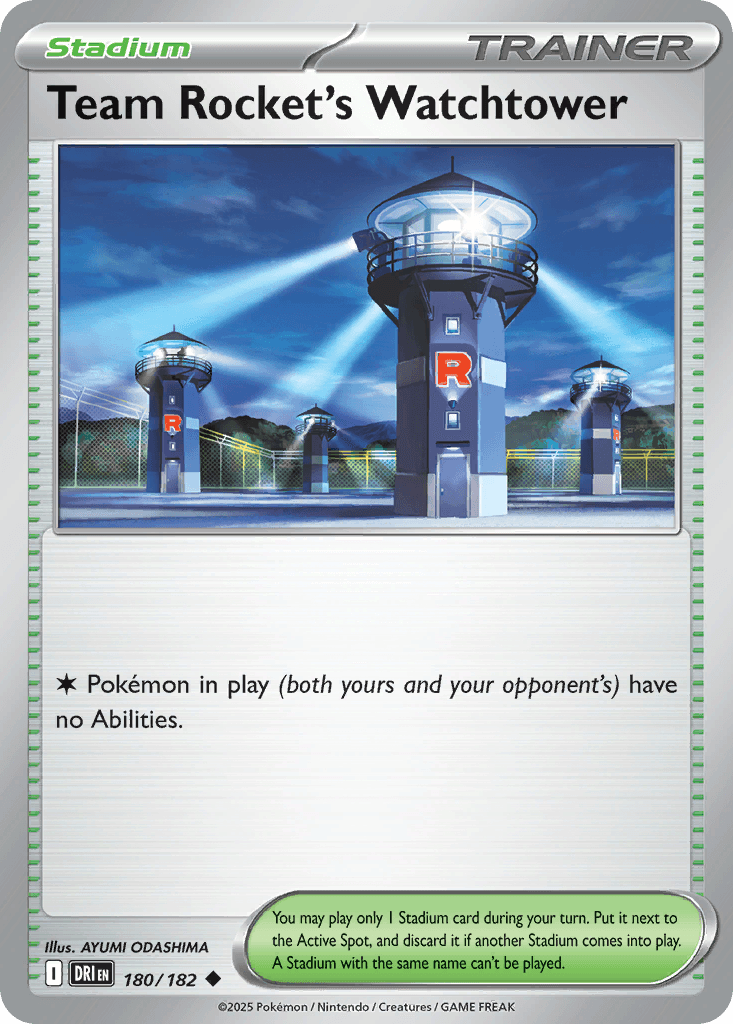 Team Rocket's Watchtower, 180/182, Standard