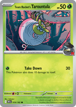 Team Rocket's Tarountula, 19/182, Standard