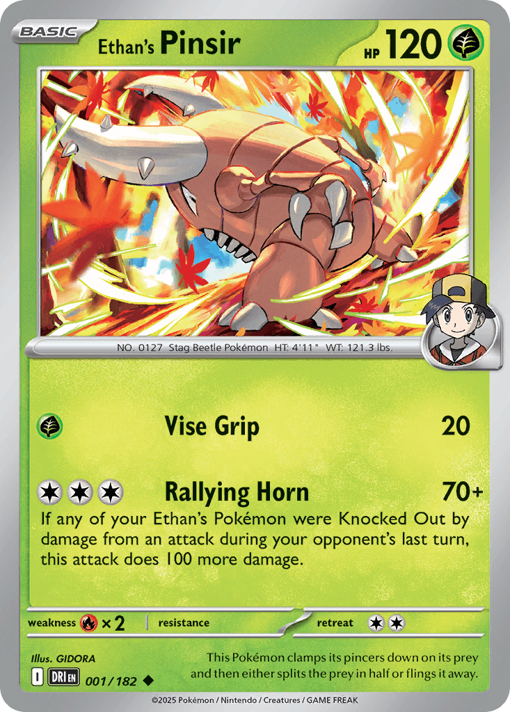 Ethan's Pinsir, 1/182, Standard