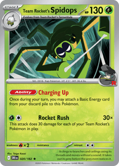 Team Rocket's Spidops, 20/182, Standard
