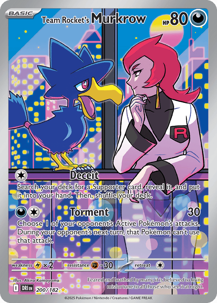 Team Rocket's Murkrow, 200/182, Standard