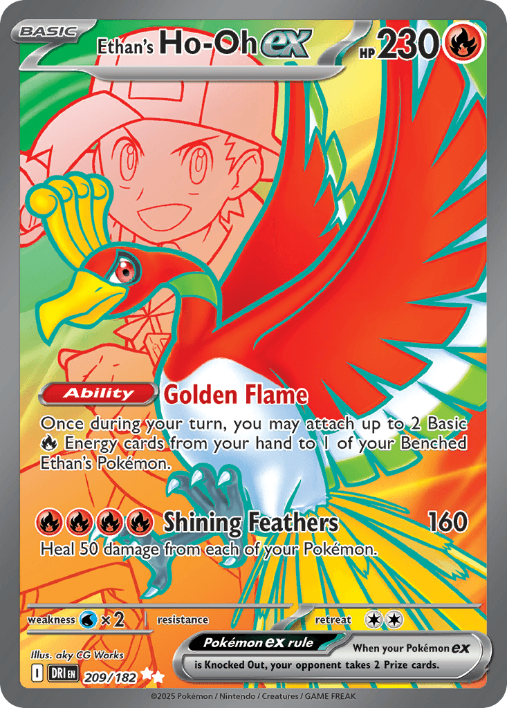 Ethan's Ho-Oh ex, 209/182, Standard
