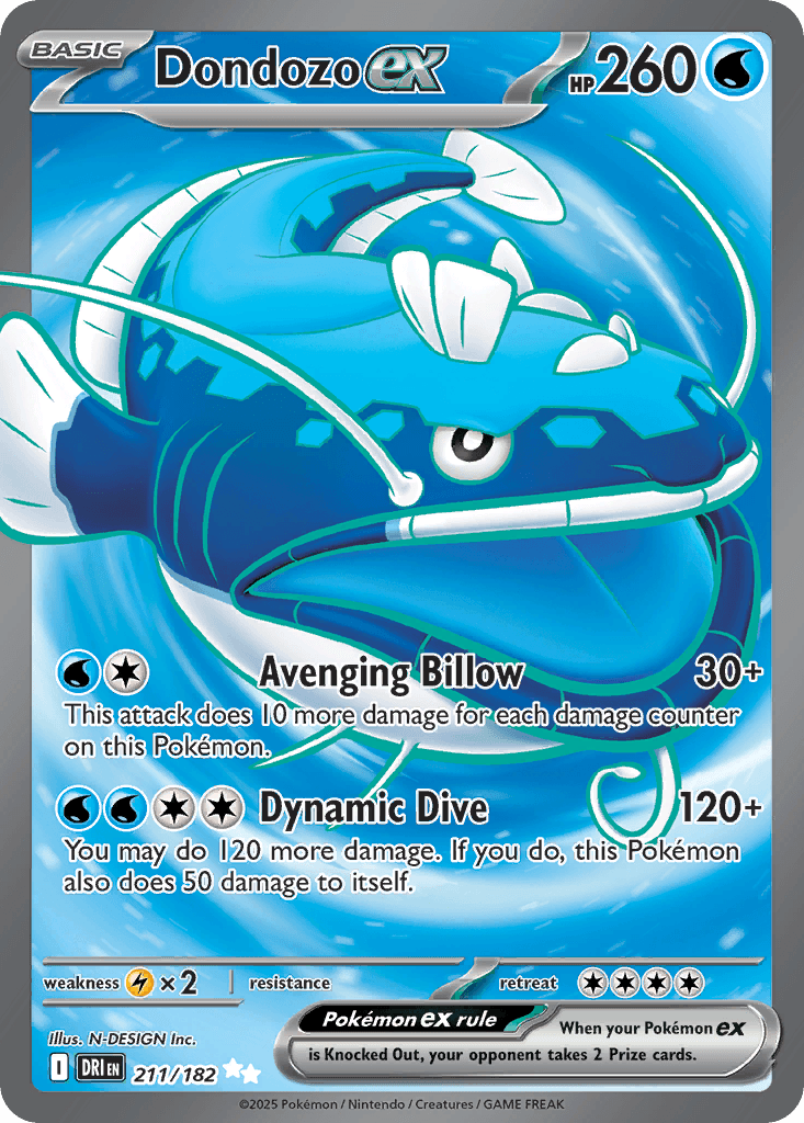 Dondozo ex, 211/182, Standard