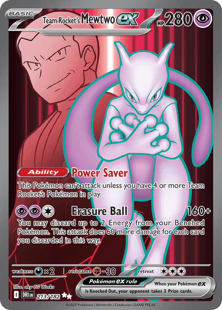 Team Rocket's Mewtwo ex, 213/182, Standard