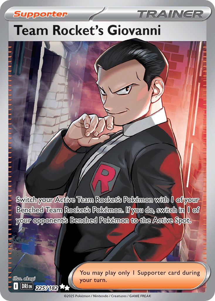 Team Rocket's Giovanni, 225/182, Standard