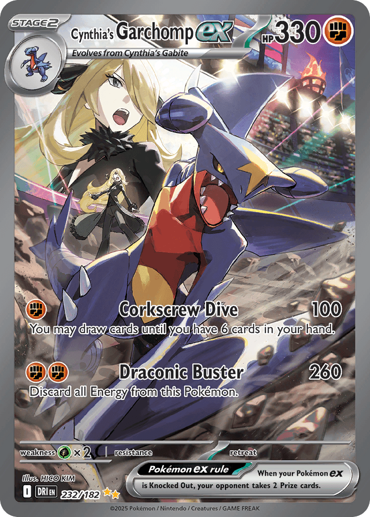 Cynthia's Garchomp ex, 232/182, Standard