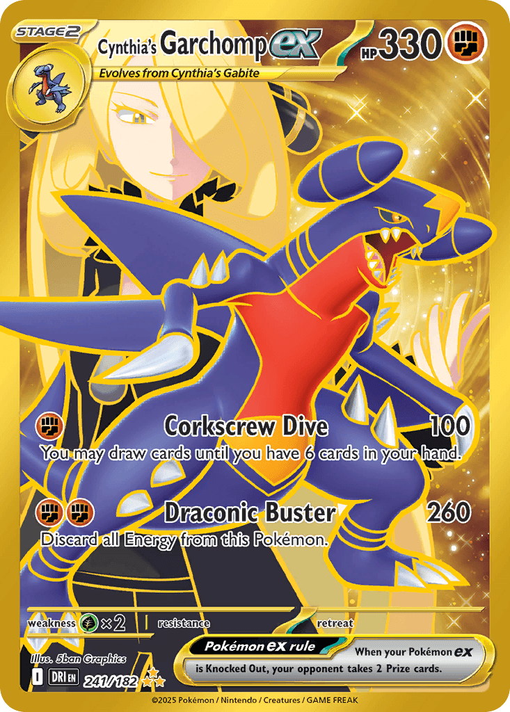 Cynthia's Garchomp ex, 241/182, Standard