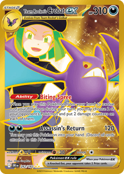 Team Rocket's Crobat ex, 242/182, Standard