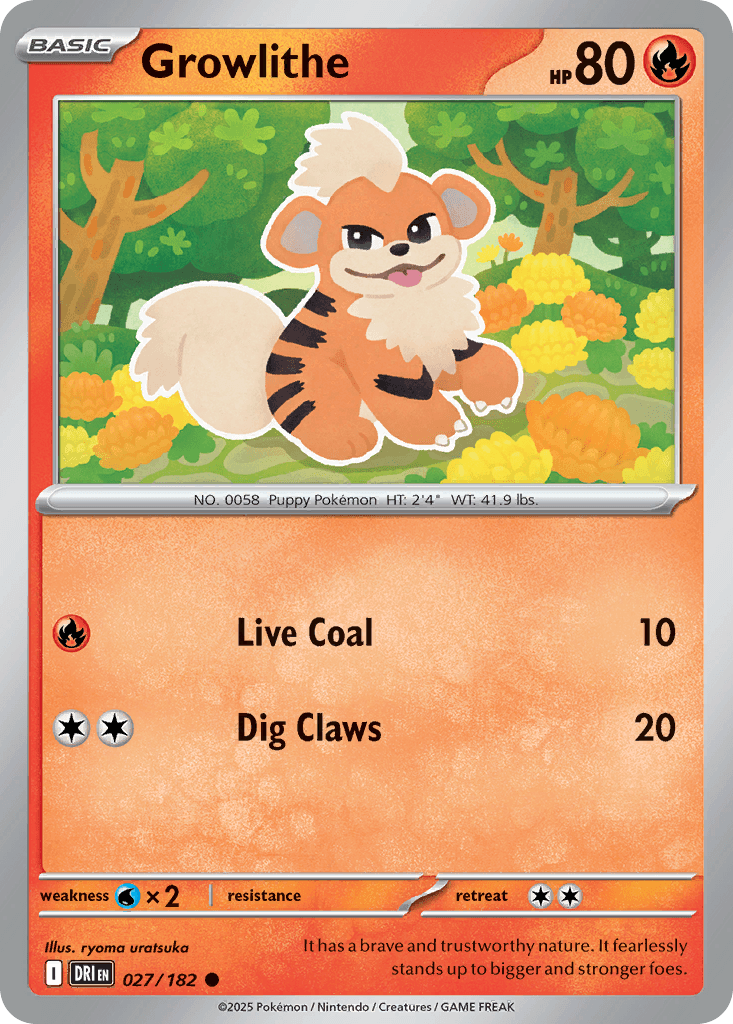 Growlithe, 27/182, Standard