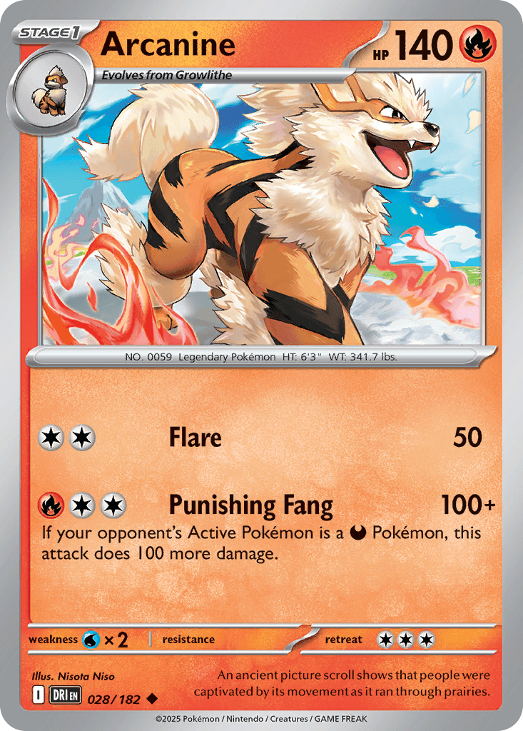 Arcanine, 28/182, Standard