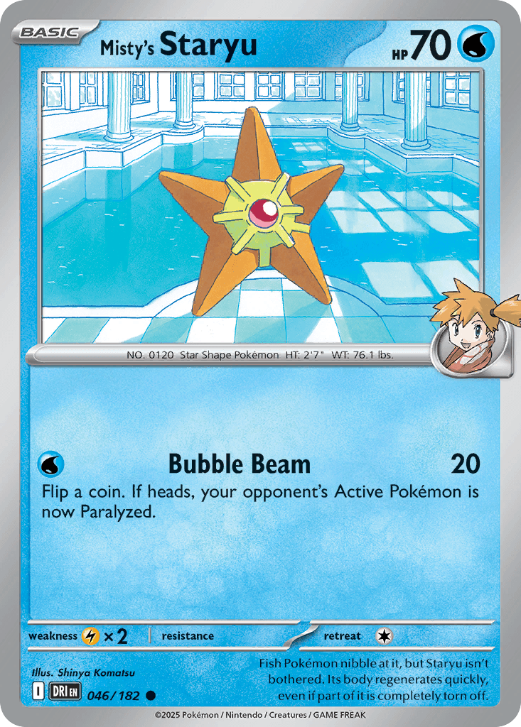 Misty's Staryu, 46/182, Standard