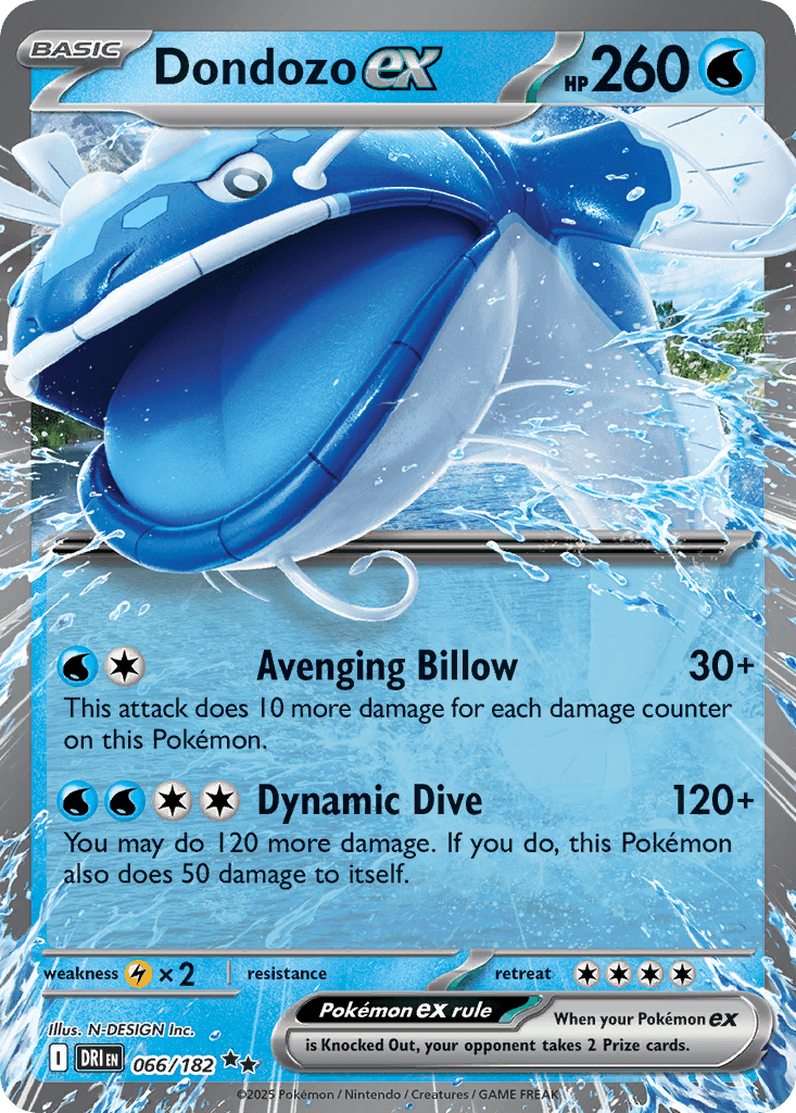 Dondozo ex, 66/182, Standard