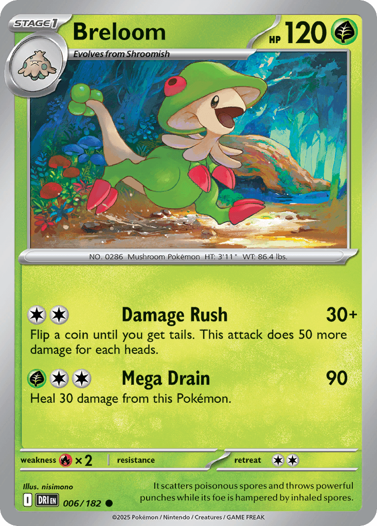 Breloom, 6/182, Standard