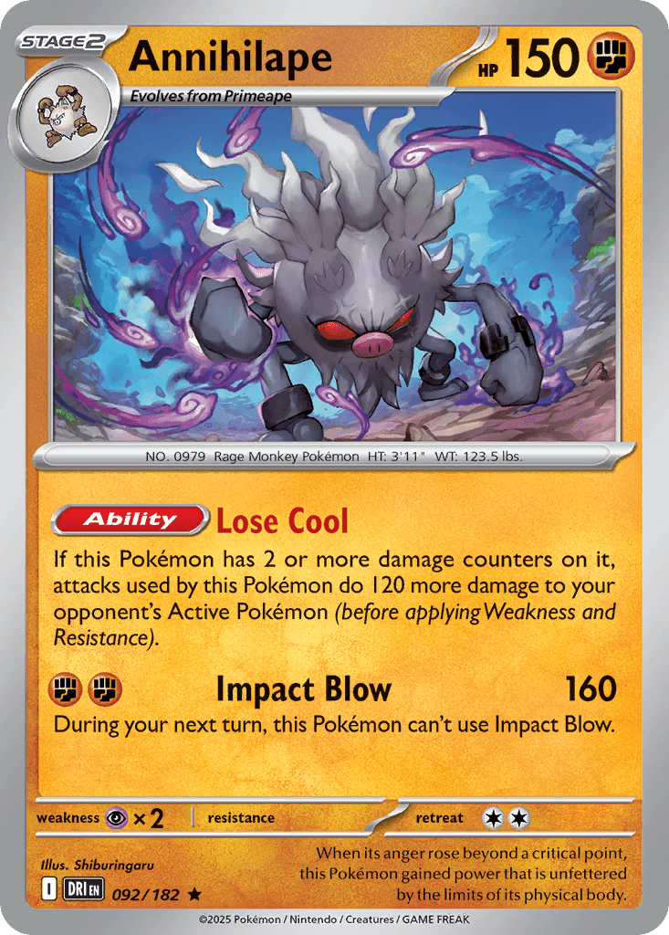 Annihilape, 92/182, Standard