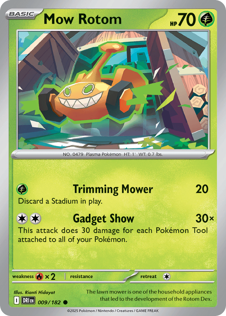 Mow Rotom, 9/182, Standard