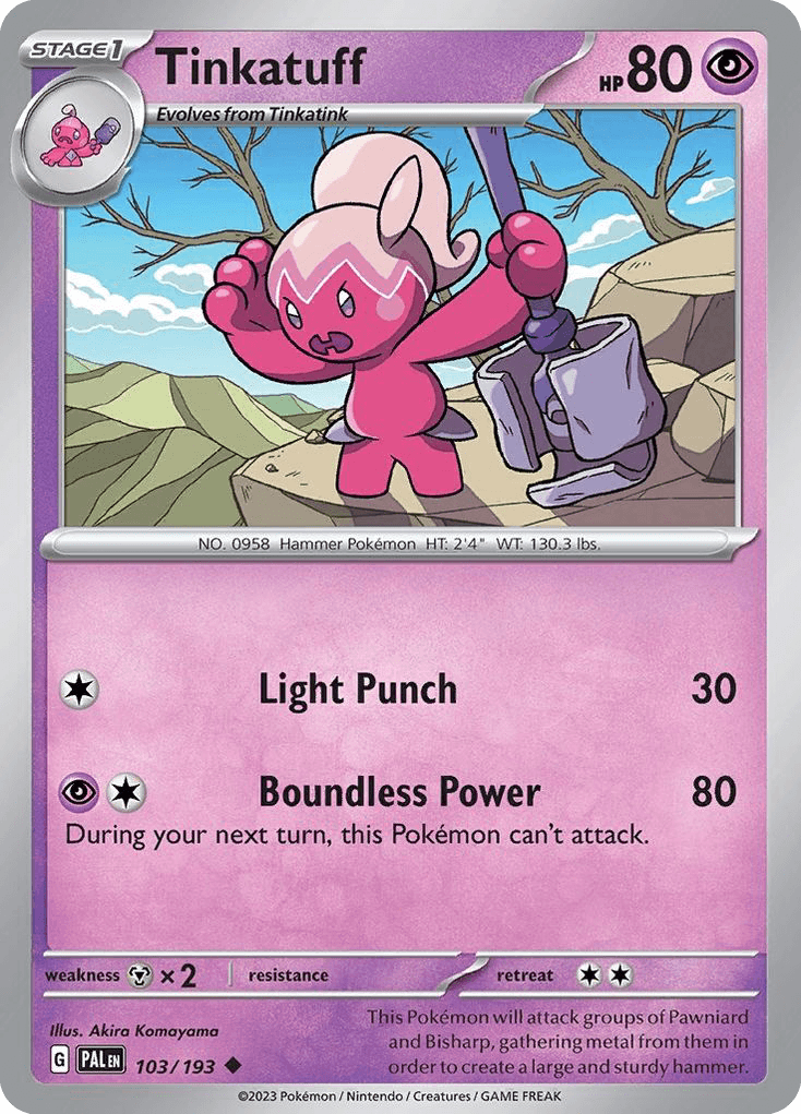 Tinkatuff, 103/193, Standard