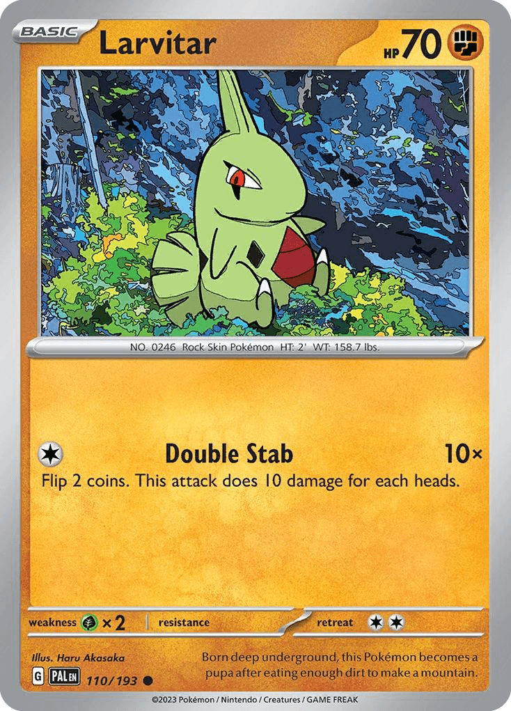 Larvitar, 110/193, Standard