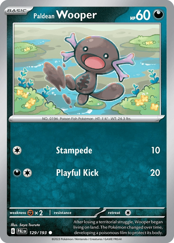 Paldean Wooper, 129/193, Standard