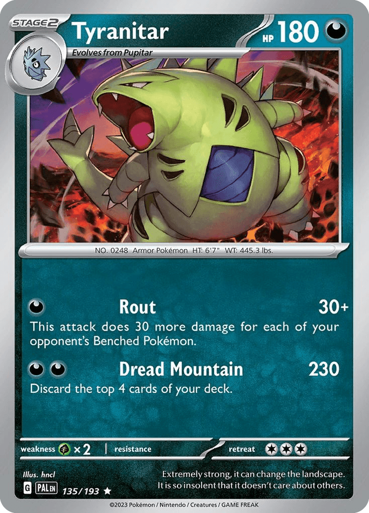 Tyranitar, 135/193, Standard