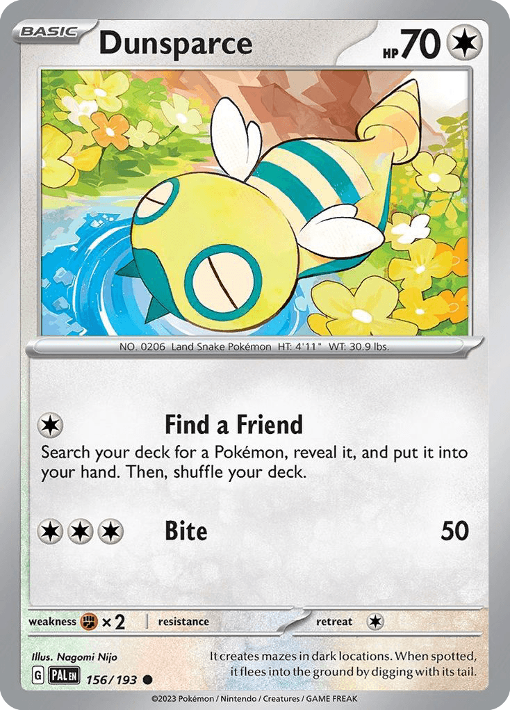 Dunsparce, 156/193, Standard
