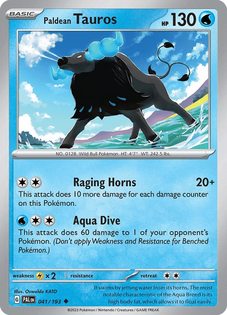 Paldean Tauros, 41/193, Standard
