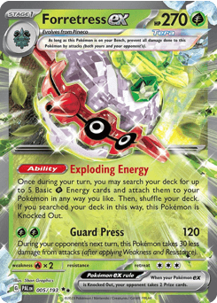 Forretress ex, 5/193, Standard