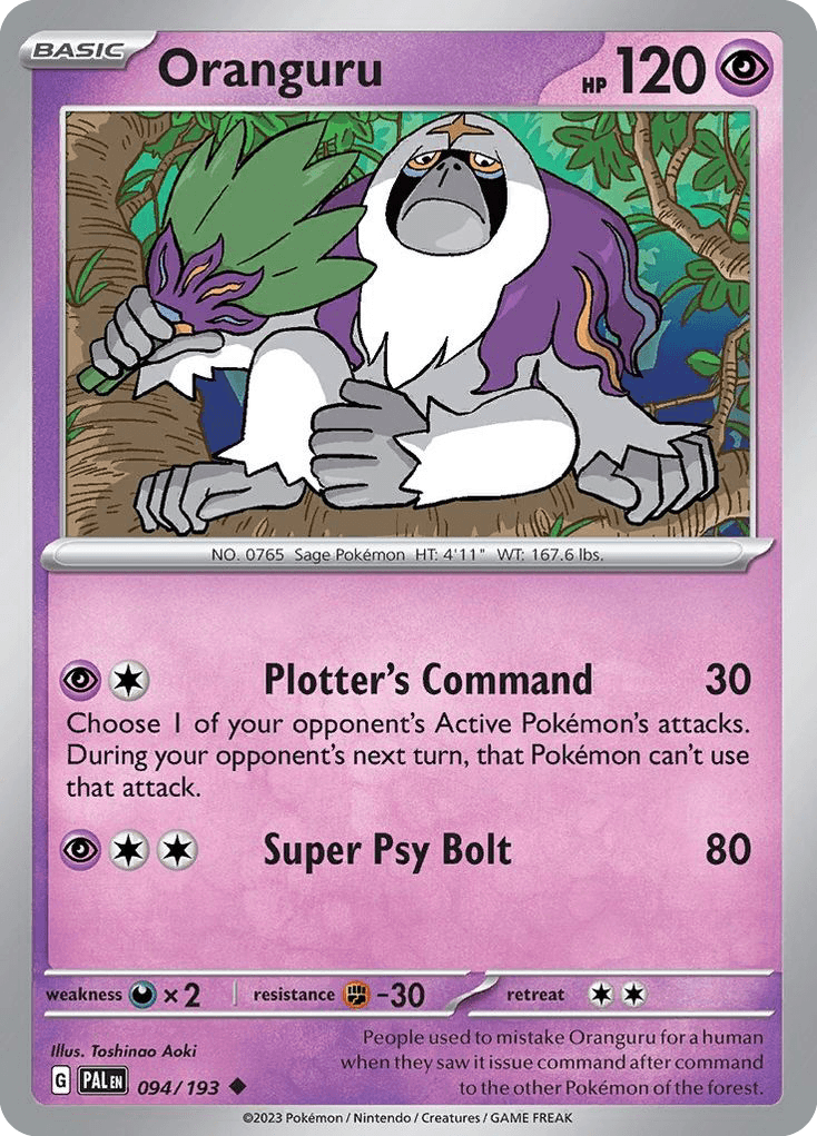 Oranguru, 94/193, Standard