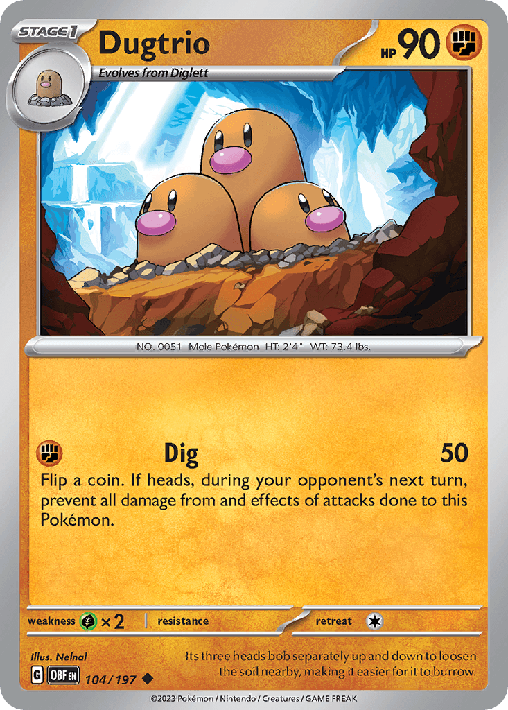 Dugtrio, 104/197, Standard
