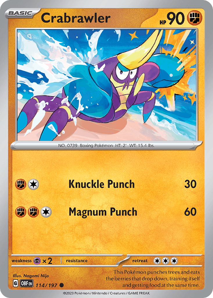 Crabrawler, 114/197, Standard