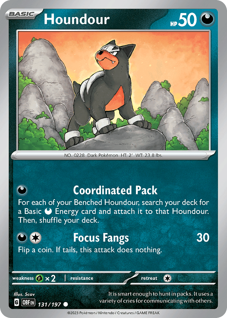 Houndour, 131/197, Standard