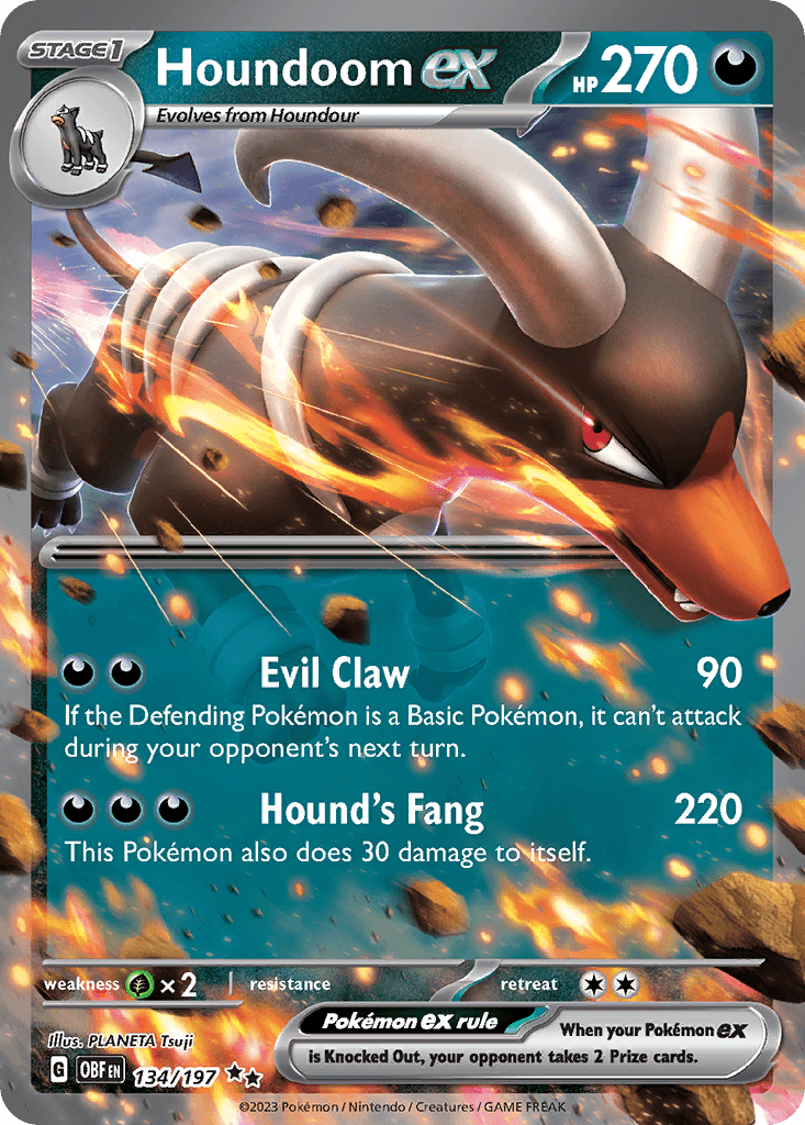 Houndoom ex, 134/197, Standard