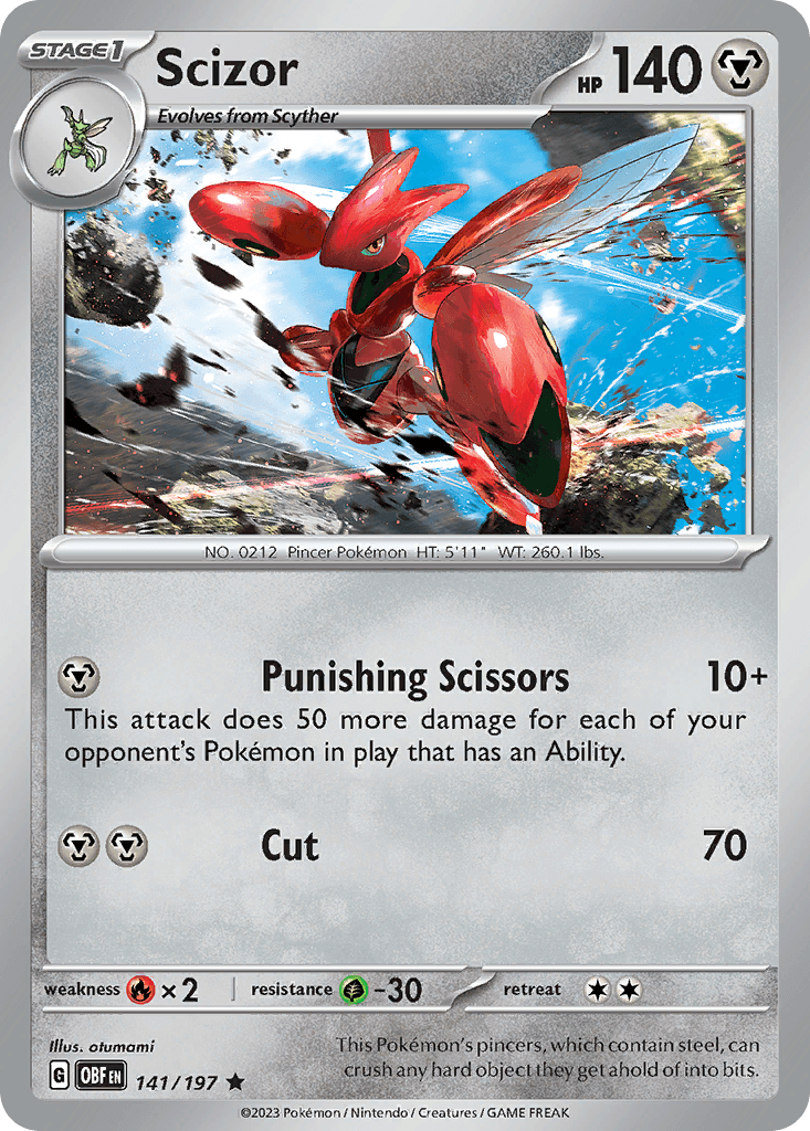 Scizor, 141/197, Standard