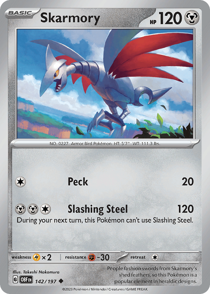 Skarmory, 142/197, Standard