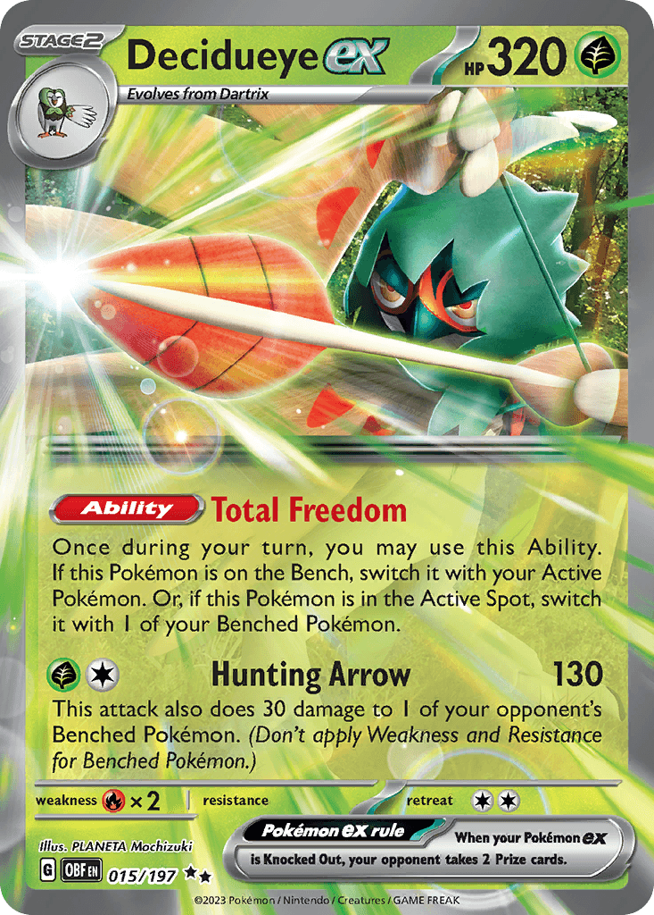 Decidueye ex, 15/197, Standard