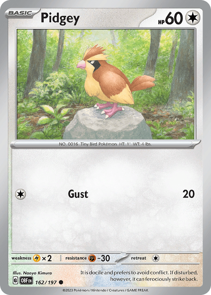 Pidgey, 162/197, Standard
