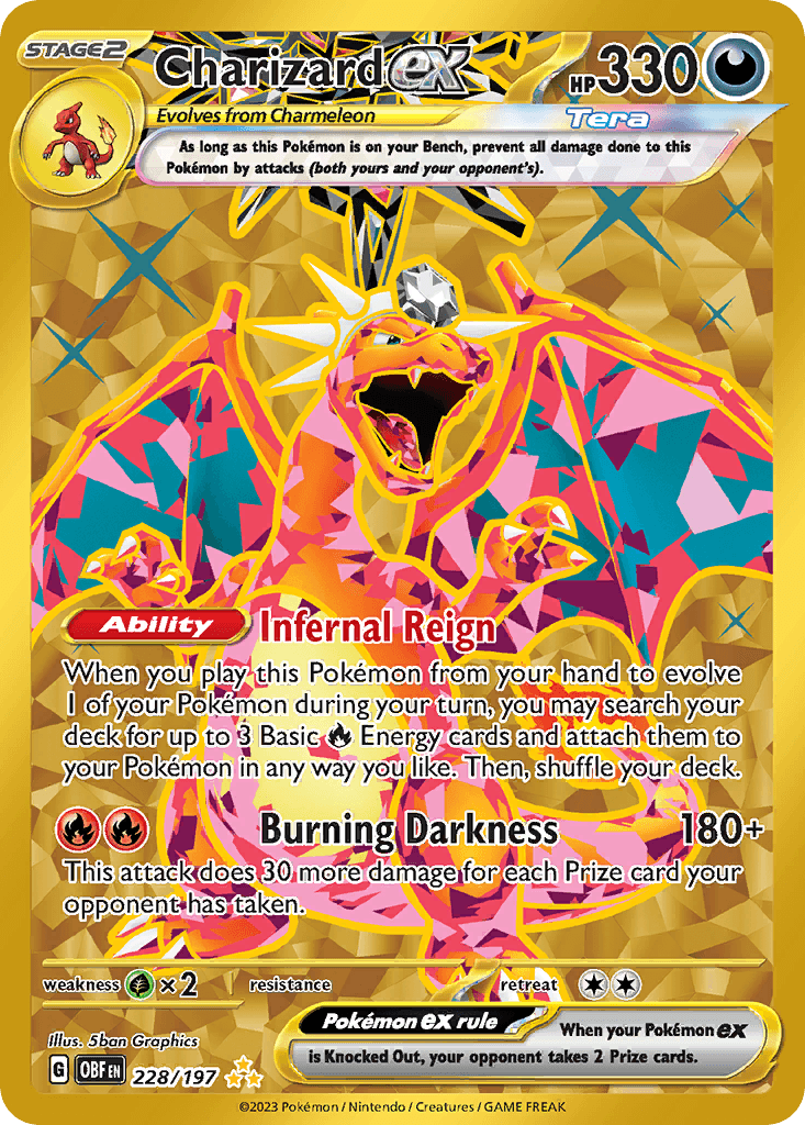 Charizard ex, 228/197, Standard