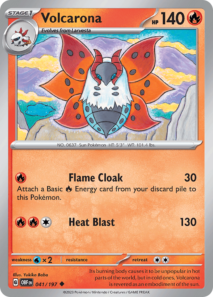 Volcarona, 41/197, Standard