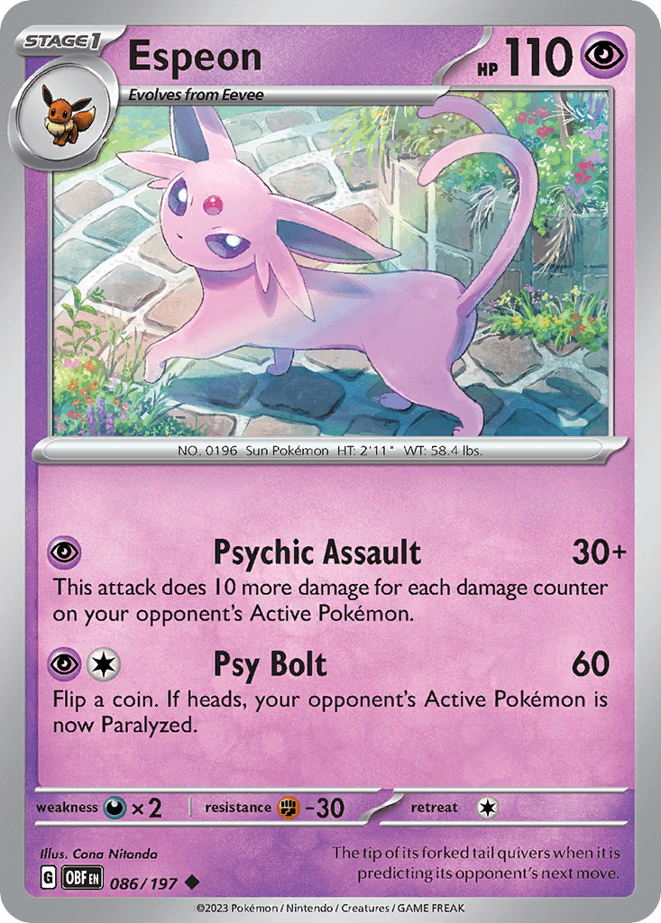 Espeon, 86/197, Standard