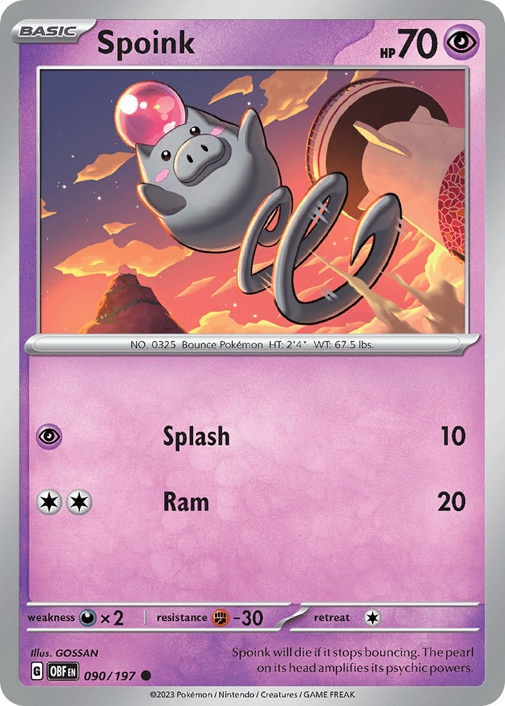 Spoink, 90/197, Standard