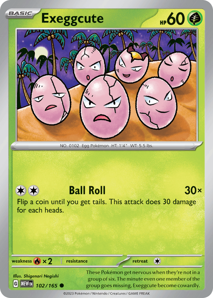Exeggcute, 102/165, Standard