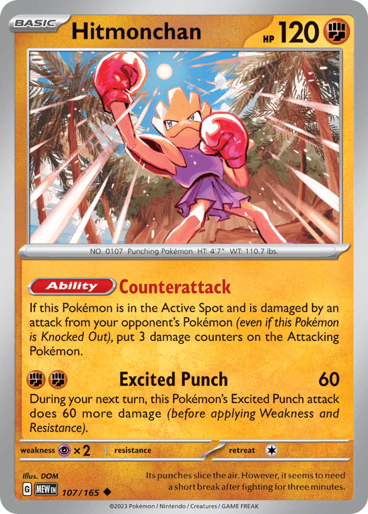 Hitmonchan, 107/165, Standard