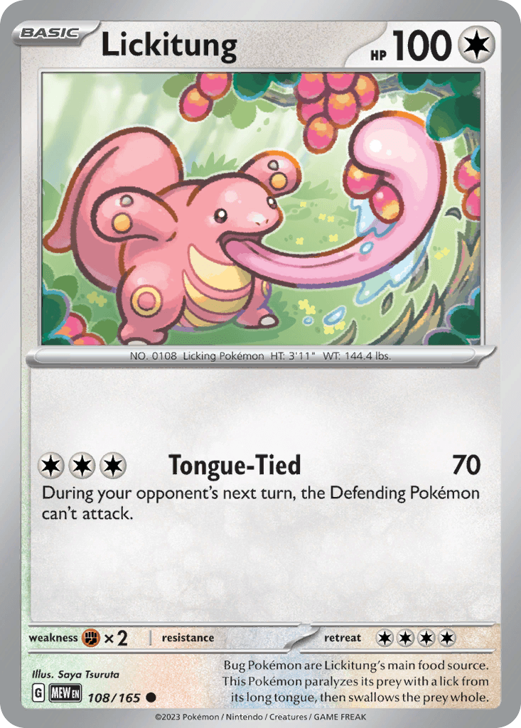 Lickitung, 108/165, Standard