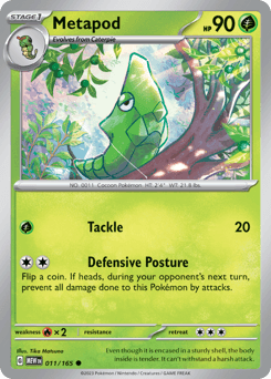 Metapod, 11/165, Standard