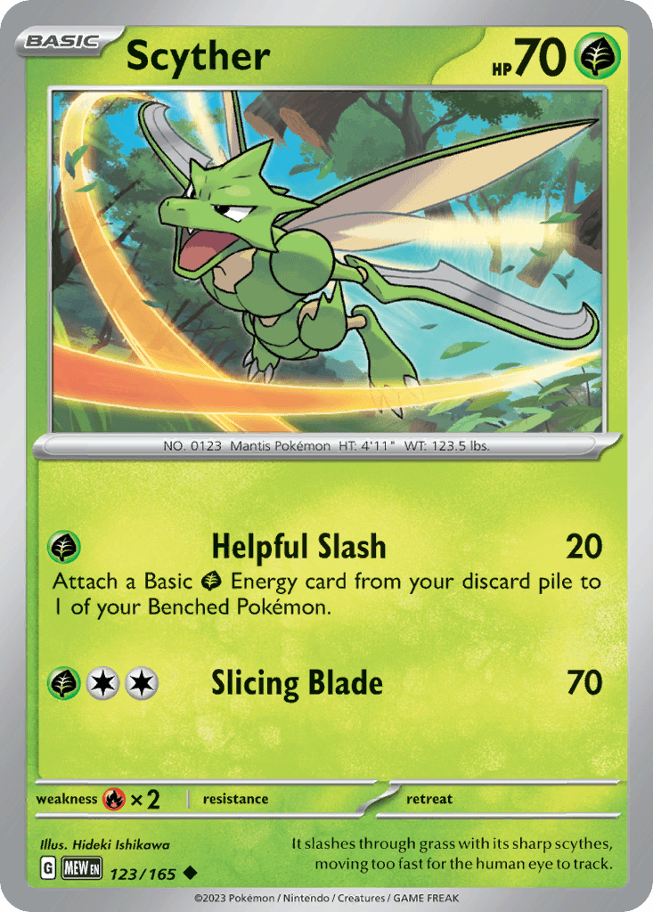 Scyther, 123/165, Standard