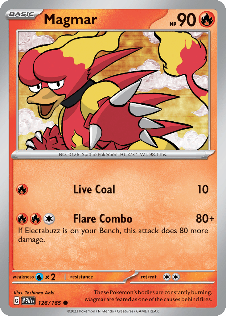 Magmar, 126/165, Standard