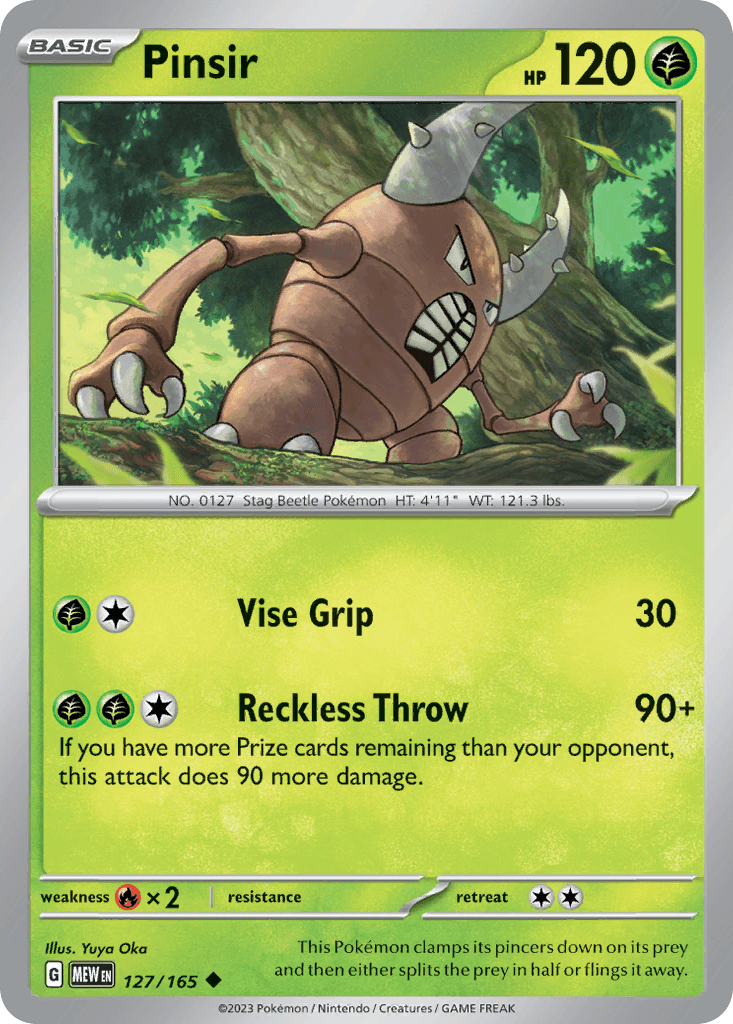 Pinsir, 127/165, Standard