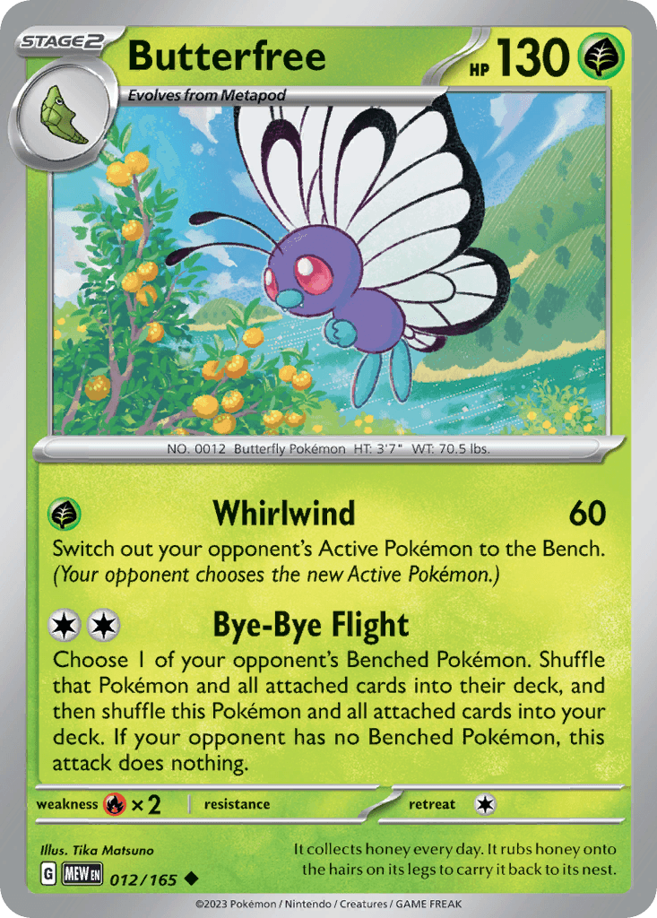 Butterfree, 12/165, Standard